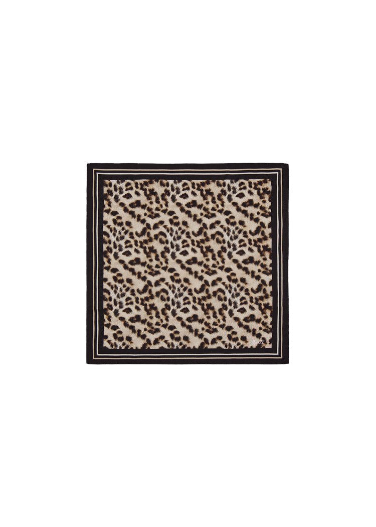 Rigga Scarf (White Print Beige)