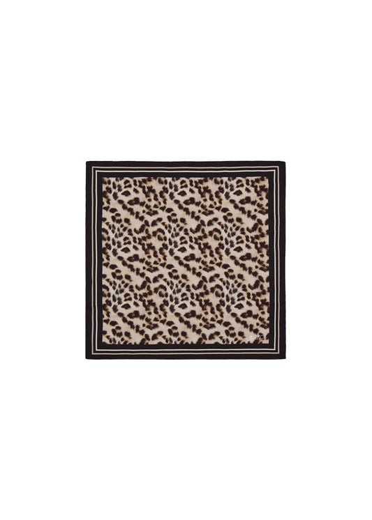 Rigga Scarf (White Print Beige)