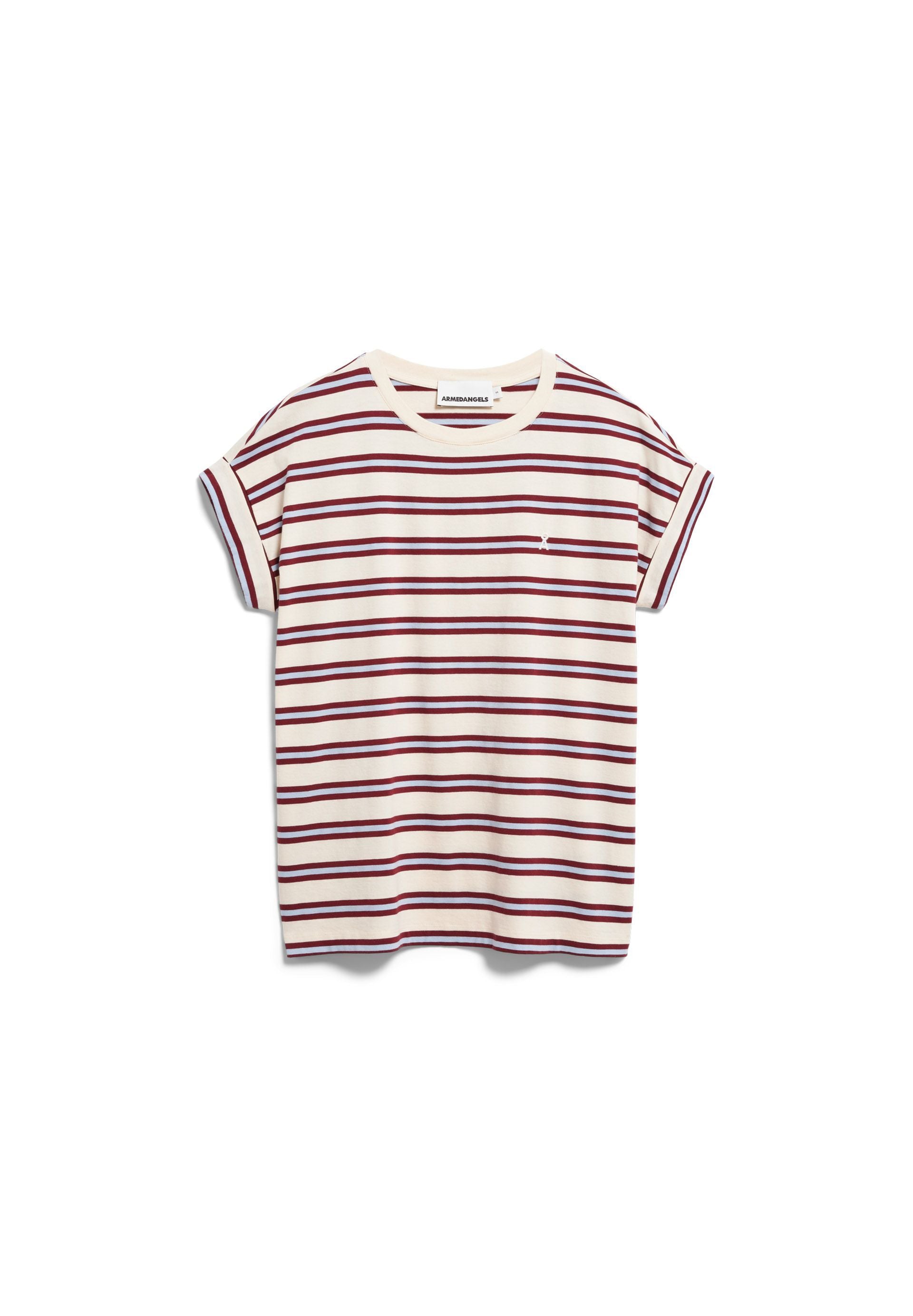 Idaara Stripe T-shirt (Undyed-velvet R)