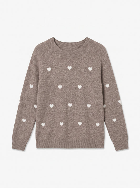 Vmdoffy Intarsia Ls O-nck Pullov Ga Noos (Moon Rock/)