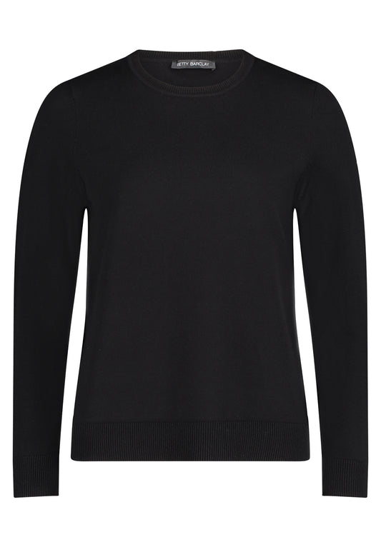 Basic-Strickpullover (Black)