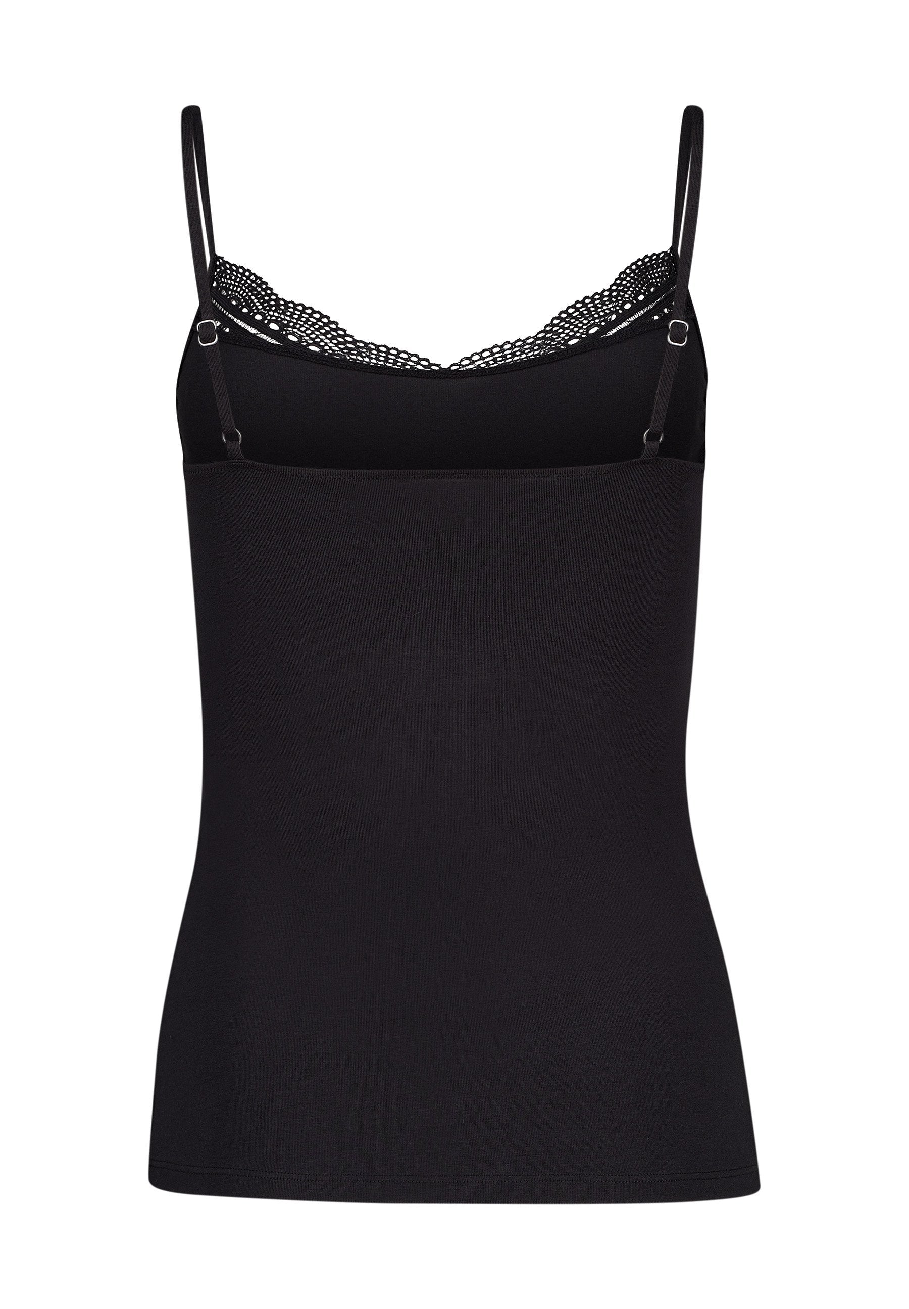 Skiny Damen Spaghettishirt Classicotton (Black)
