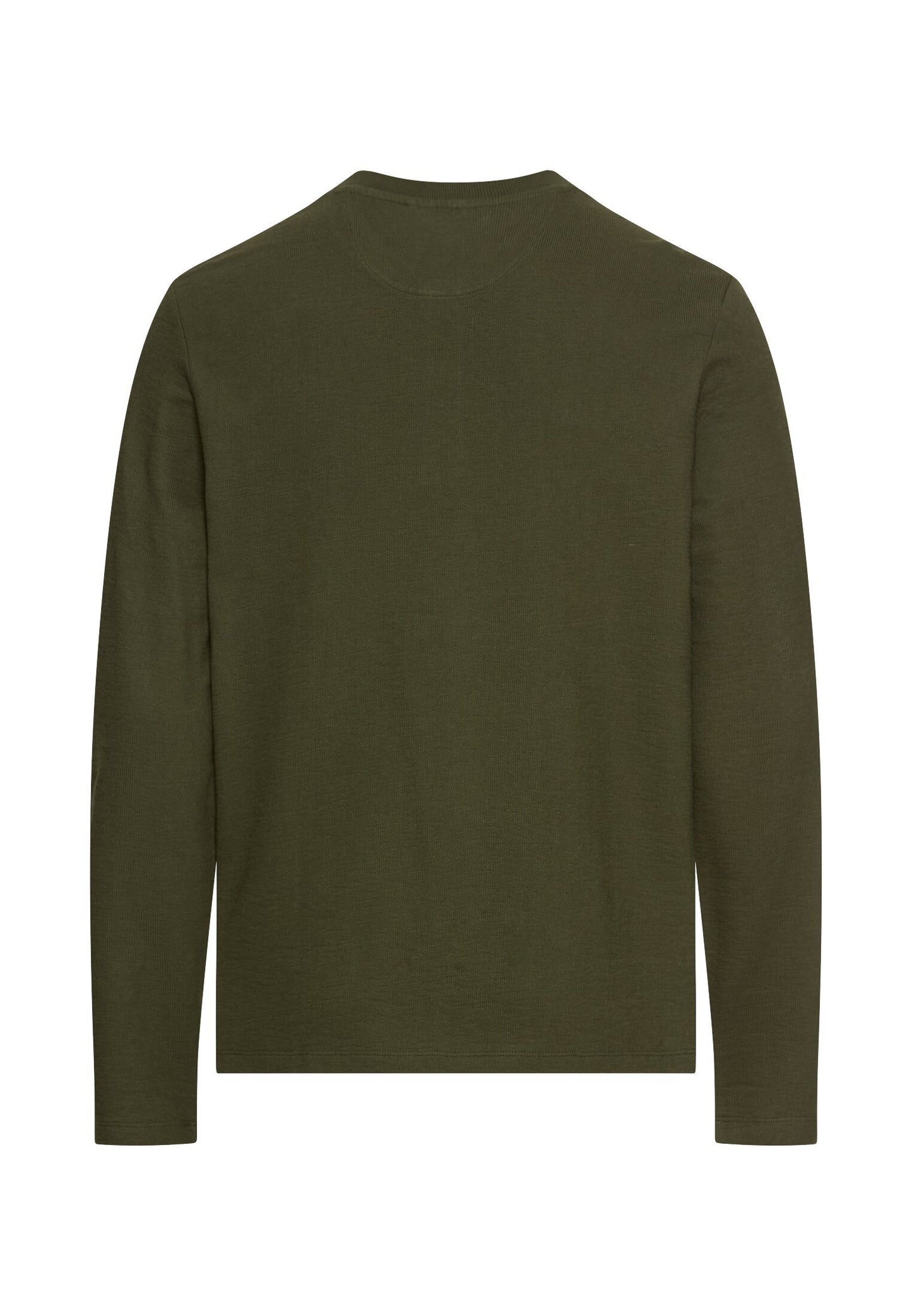 Henleyshirt aus reiner Baumwolle (Forest Green)