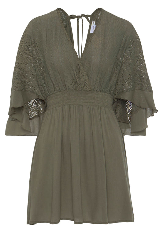 LASCANA Strandkleid (Khaki)