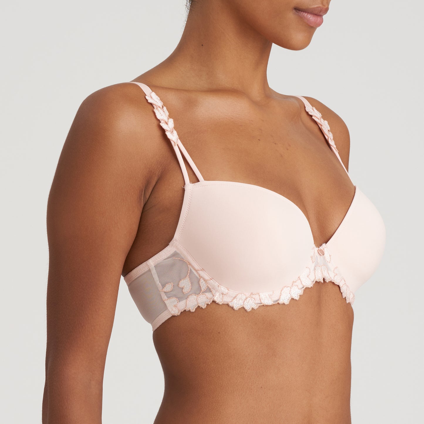LEDA Glossy Pink Unterlegter BH tiefdekoll. (Glp)