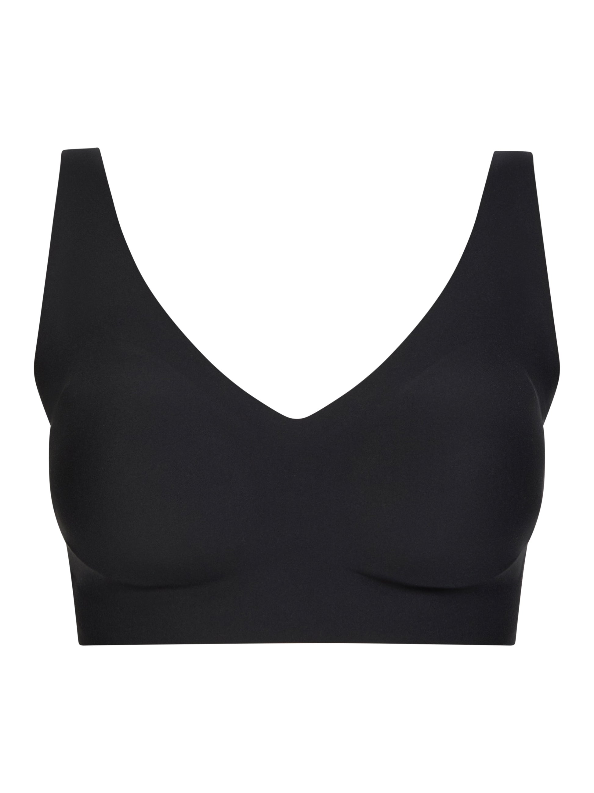 SoftStrech Power Tiefausgeschnittener BH (Schwarz)