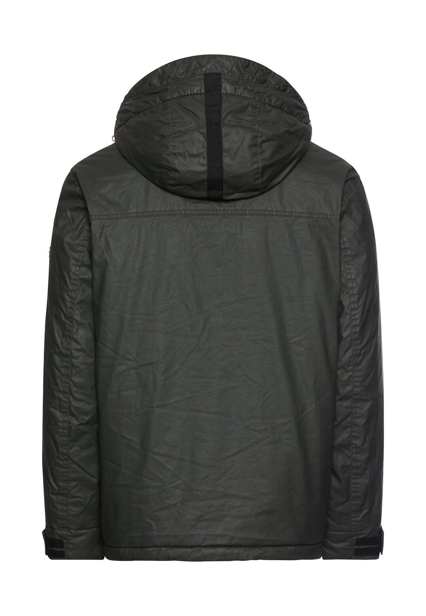 Multipocket Jacke aus gewachster Baumwolle (Dark Olive Green)