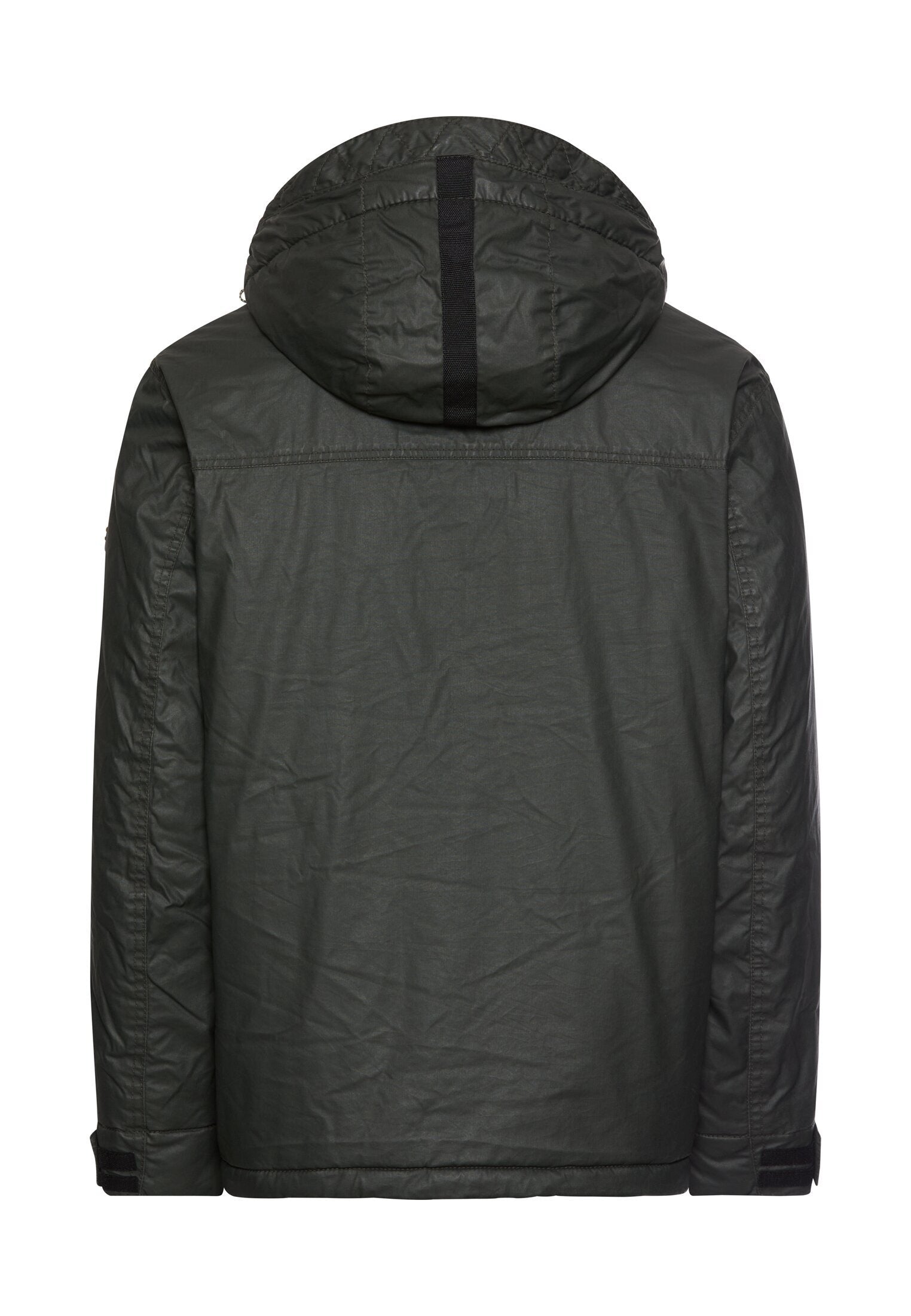 Multipocket Jacke aus gewachster Baumwolle (Dark Olive Green)
