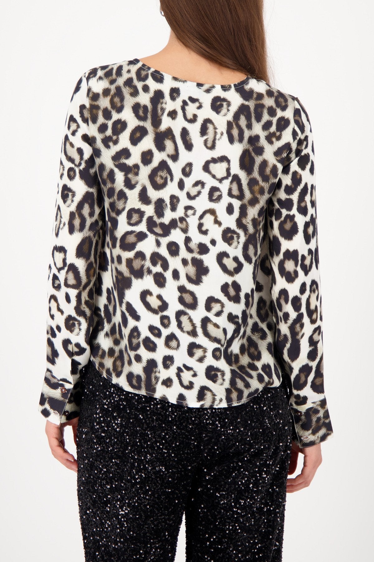 Bluse (Schwarz Gemuster)