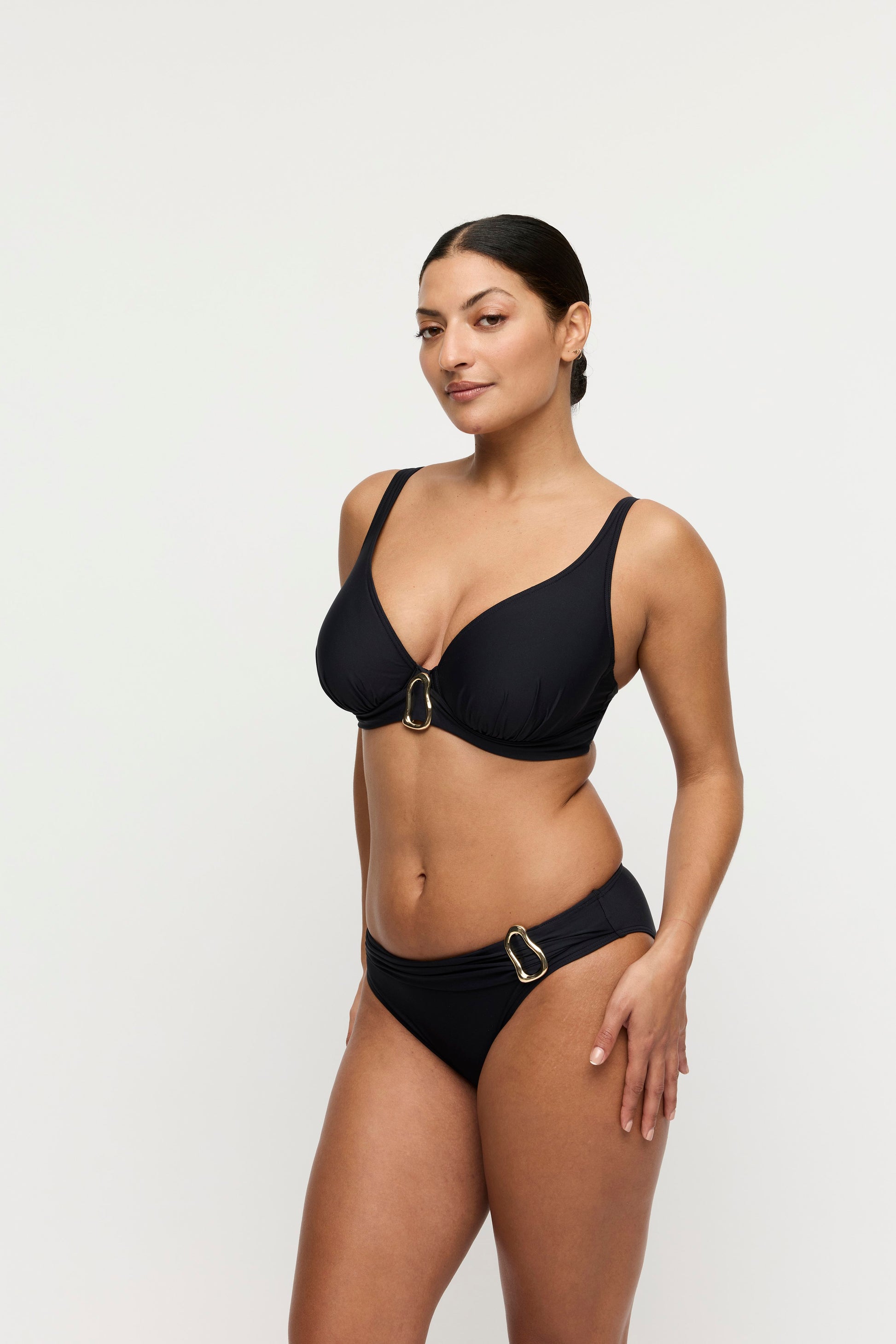 UVITA schwarz Unterlegtes Bikini-Top tief. (Zwa)