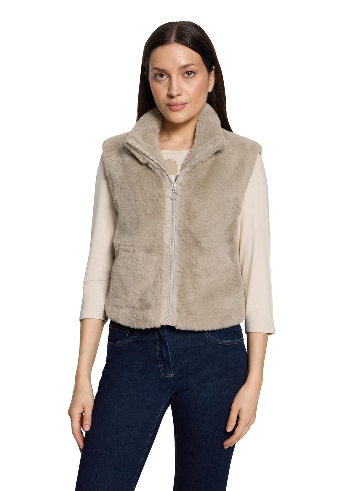 Plüschweste (Bright Taupe)