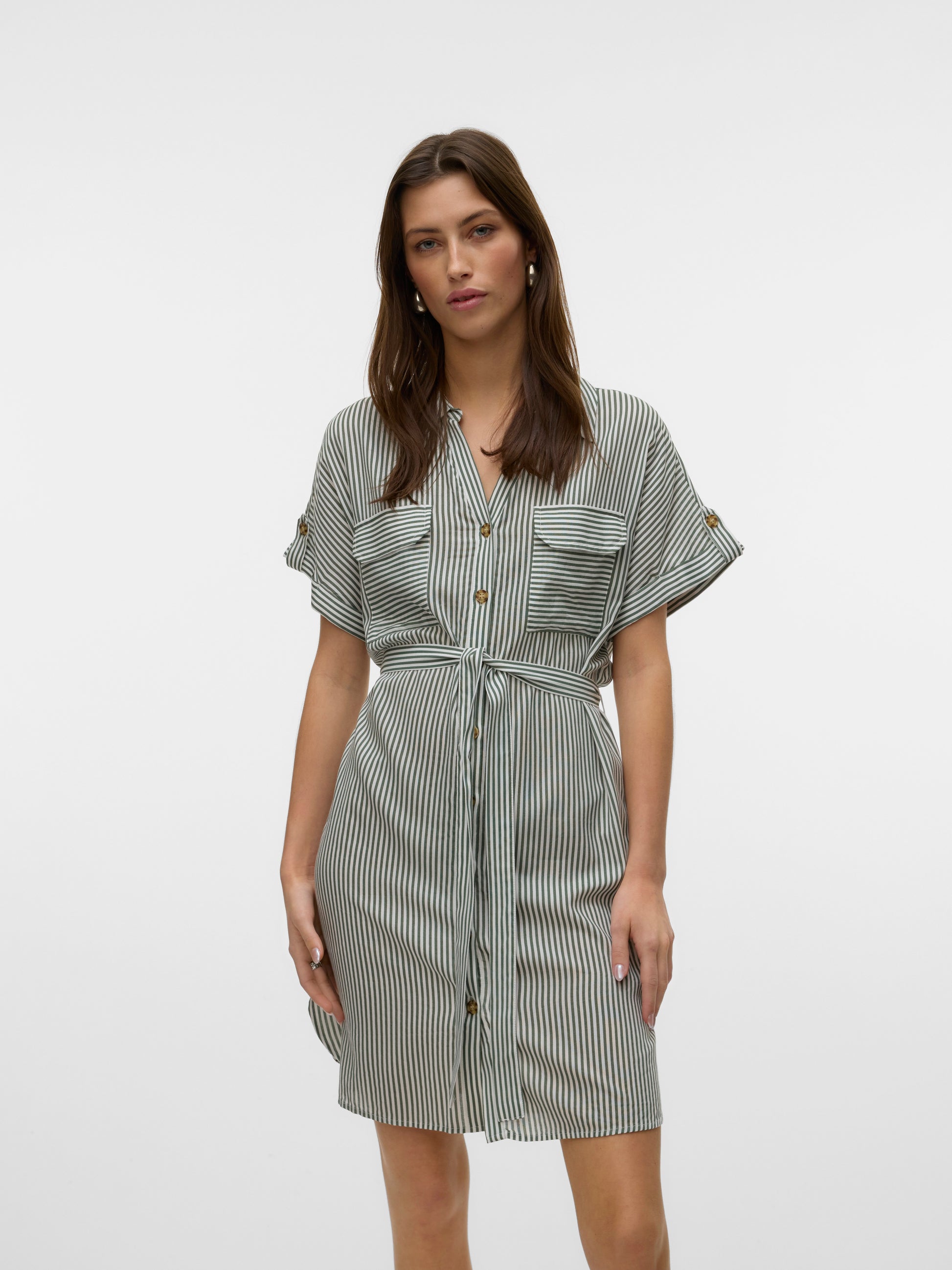 Vmbumpy Ss Short Shirt Dress Wvn Ga Noos (Laurel Wre)