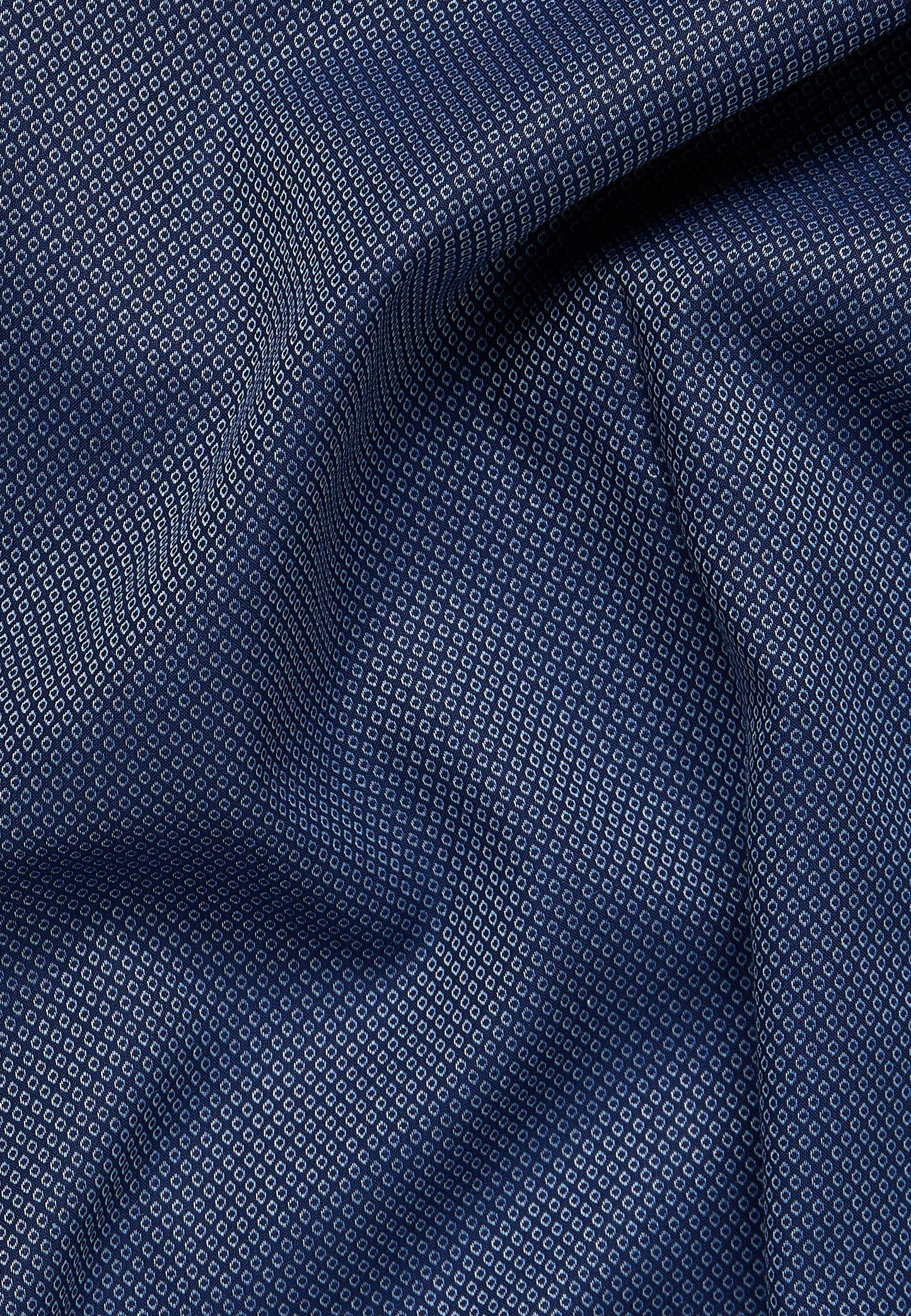 ETERNA strukturiertes Baumwoll-Hemd MODERN FIT (Marine)