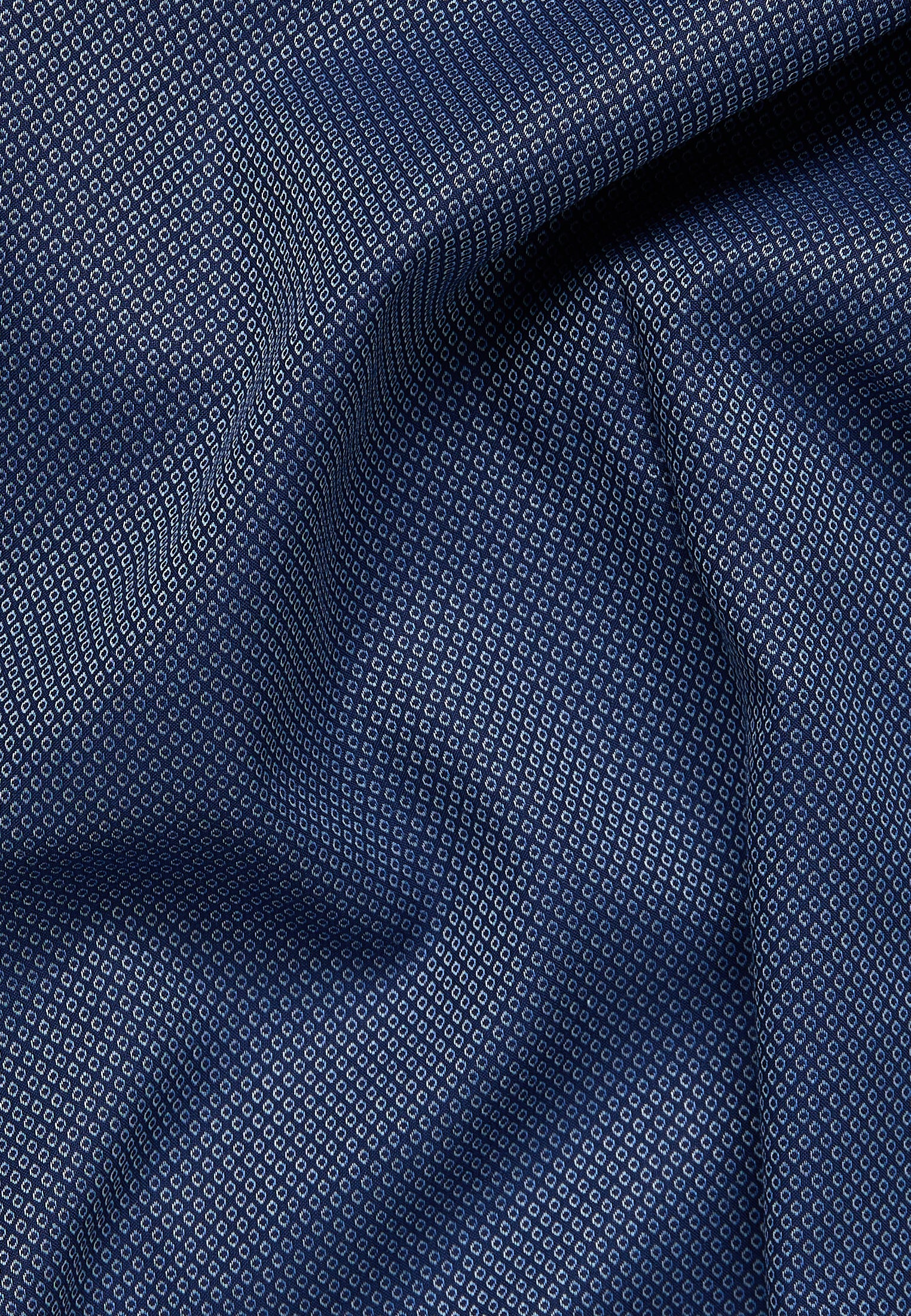 ETERNA strukturiertes Baumwoll-Hemd MODERN FIT (Marine)