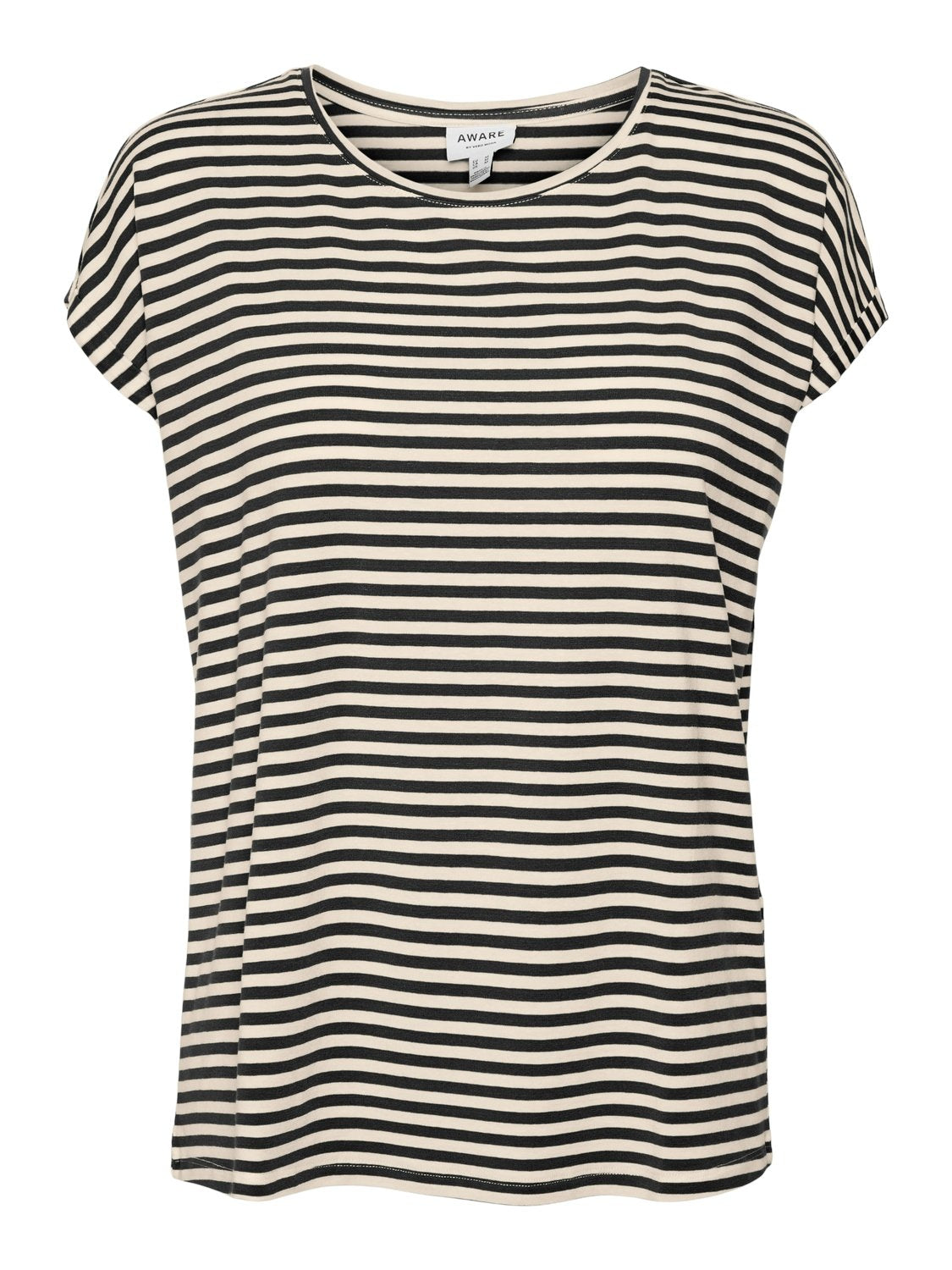 Vmava Plain Ss Top Stripe Ga Jrs  Noos (Black/pris)