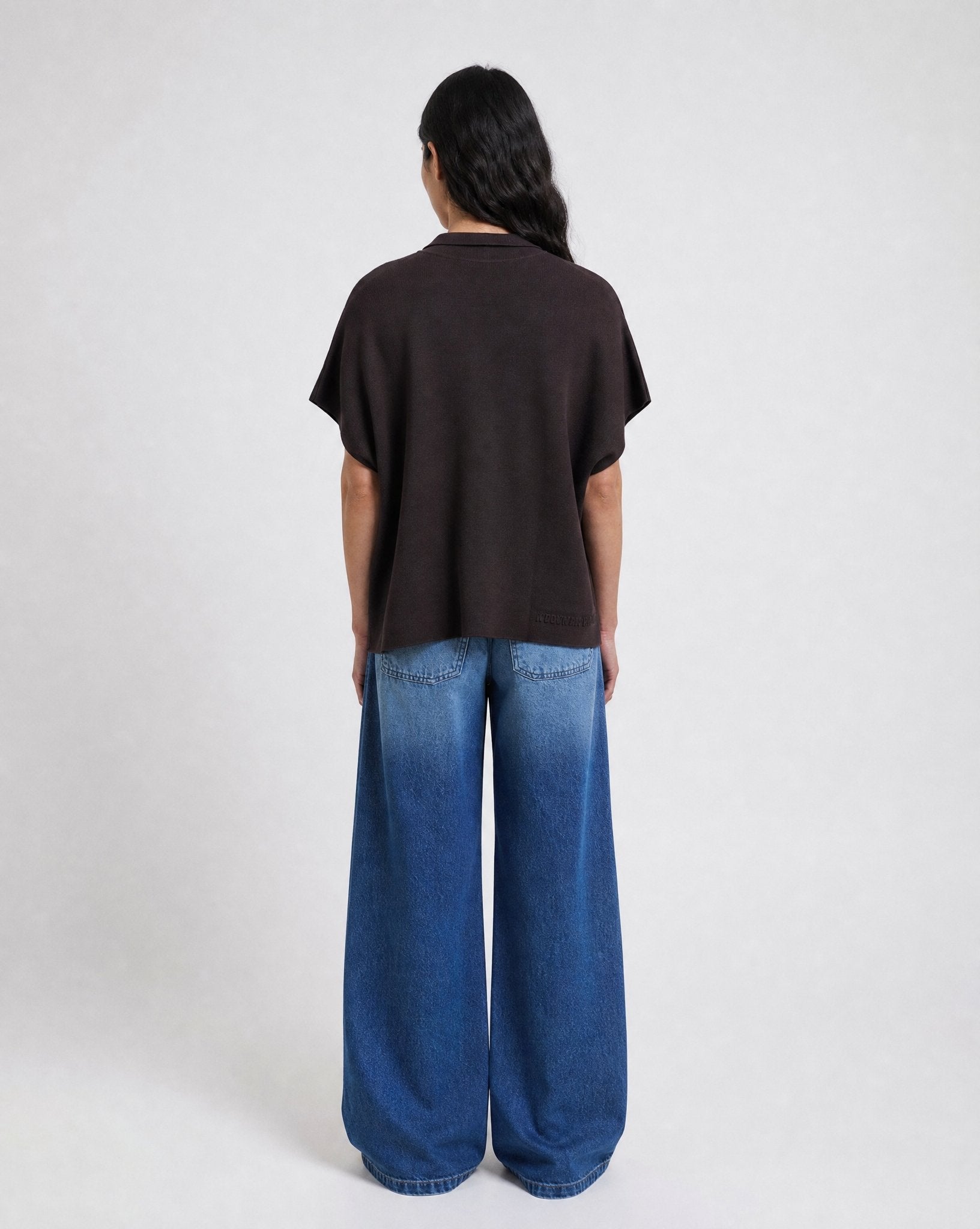 Polo Collar Cape (Dark Choc)