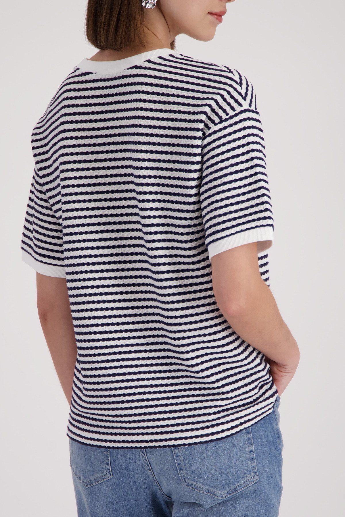 T-Shirt (Marine Ringel)