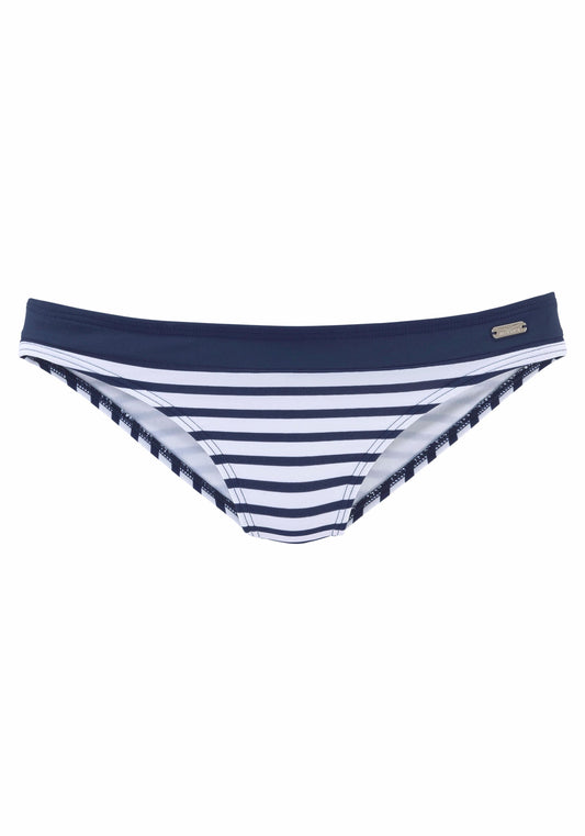 Venice Beach LM exkl. Sport Bikinihose normal (White-navy-s)