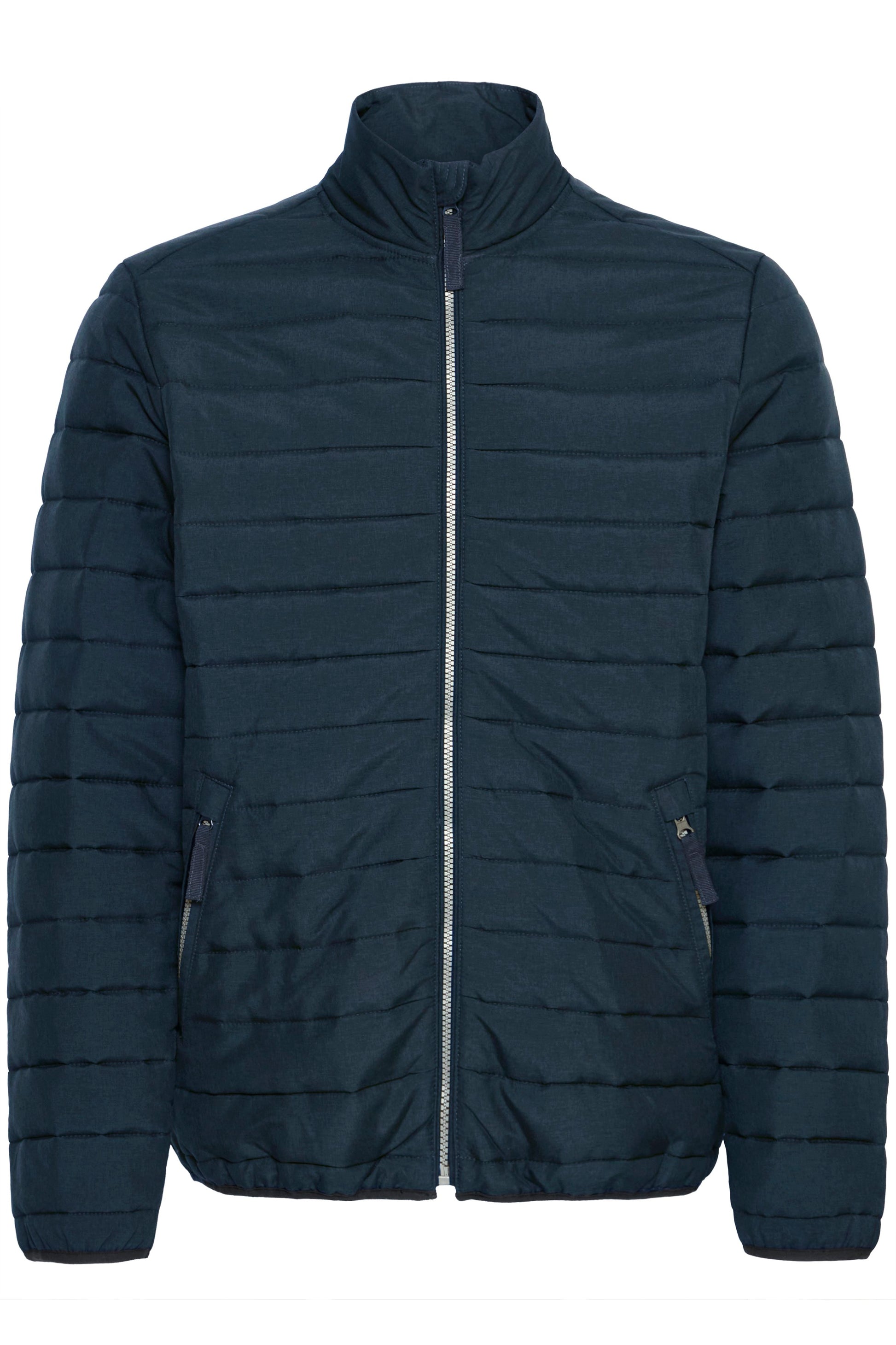 BHEDMAR puffer with stand collar (Dress Blue Me)