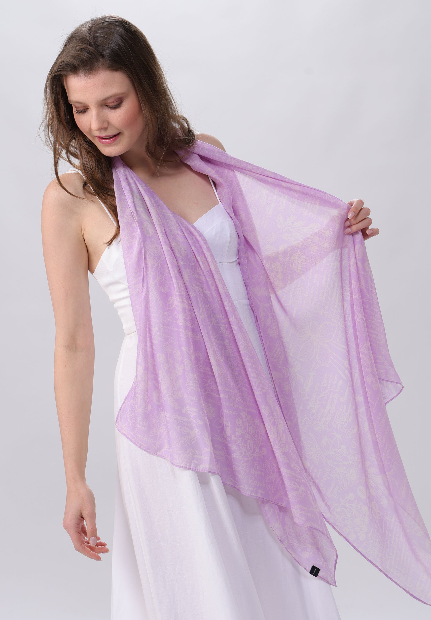 Stola Polyester Stola (Lavender)