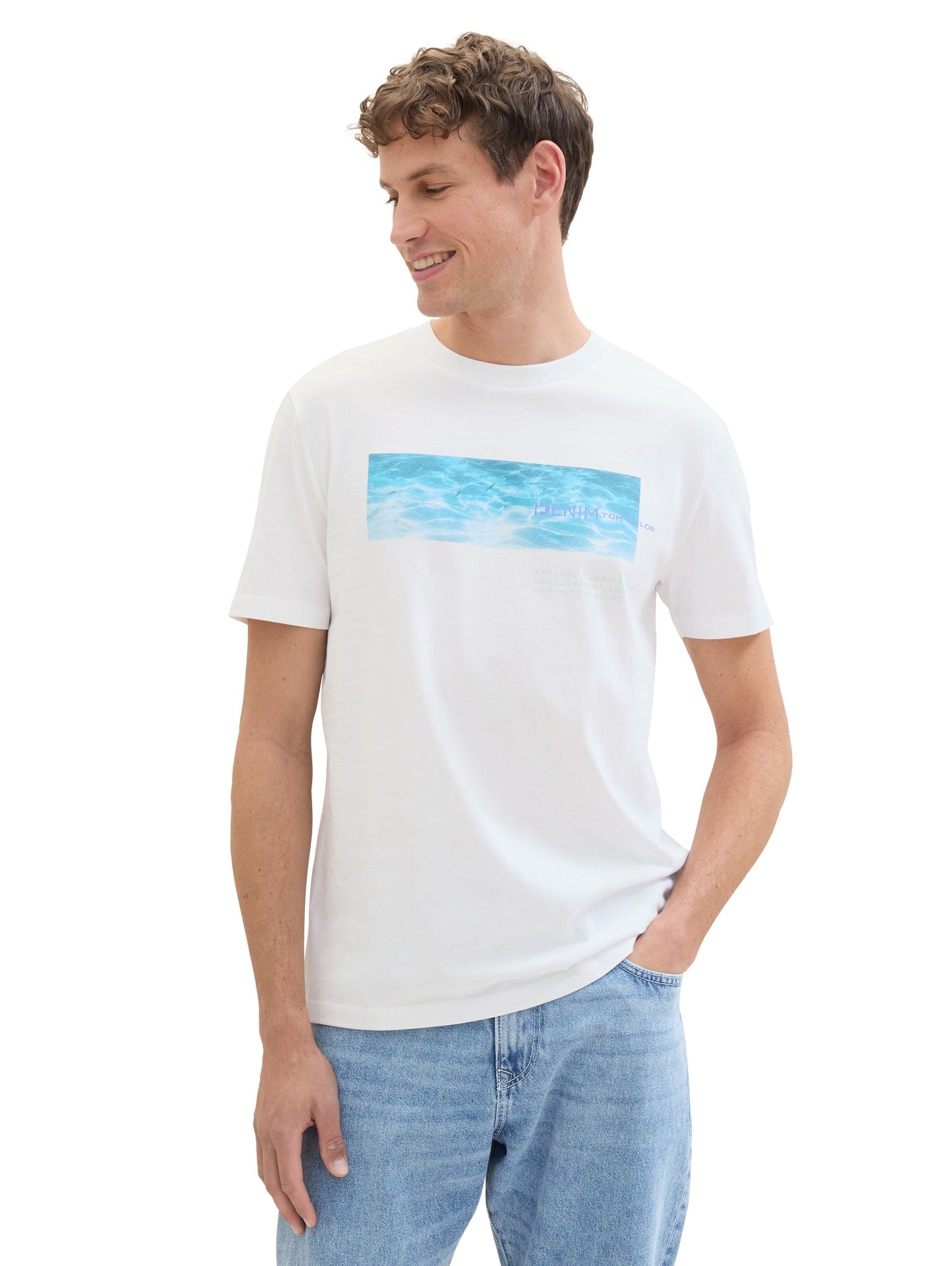 T-Shirt mit Motivprint (White)