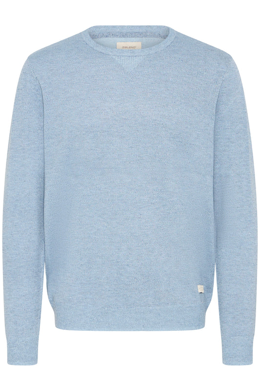 Bhbruton Crew Neck Knit Noos (Faded Denim)
