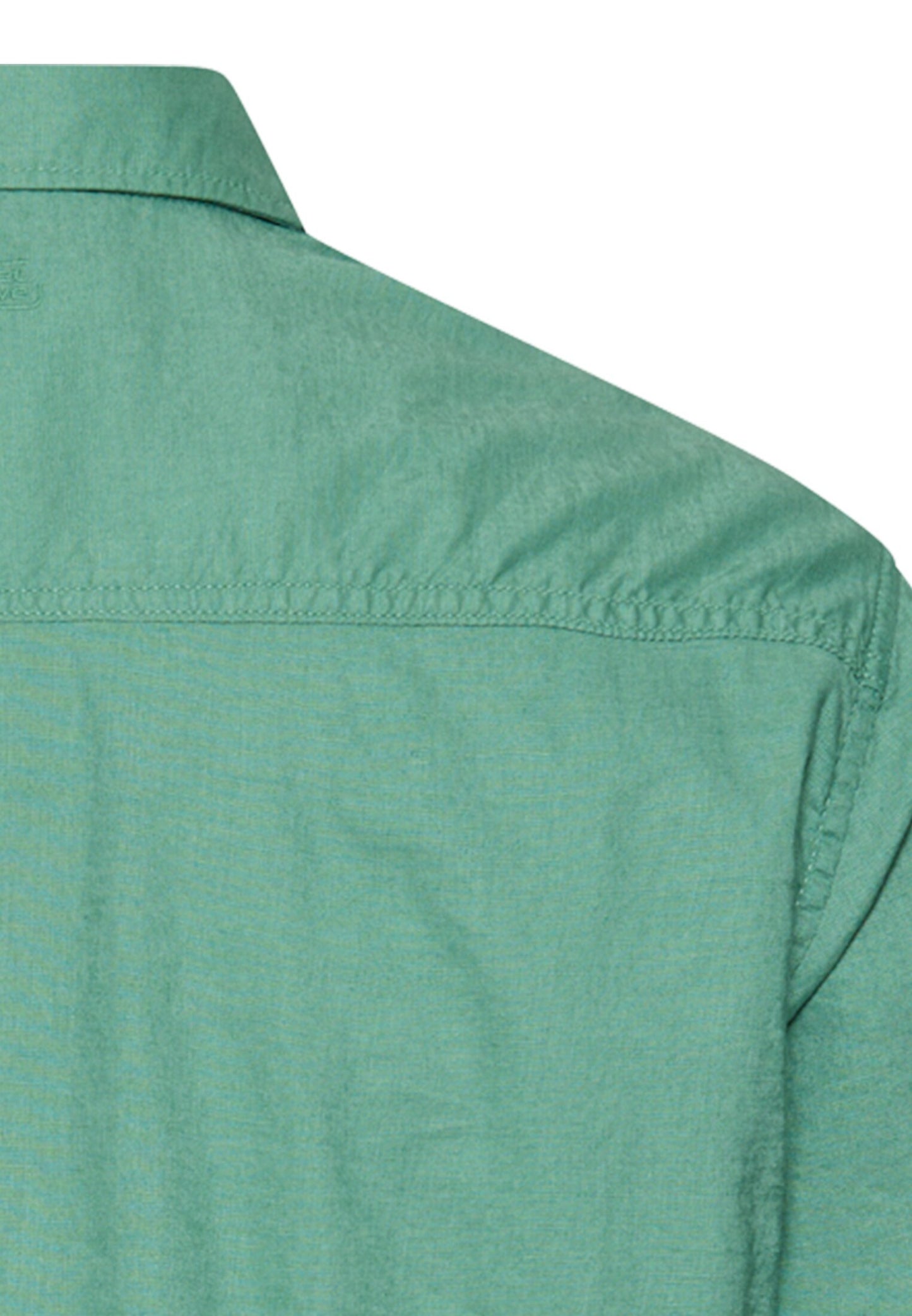 Kurzarmhemd aus Leinenmix (Lagoon Green)
