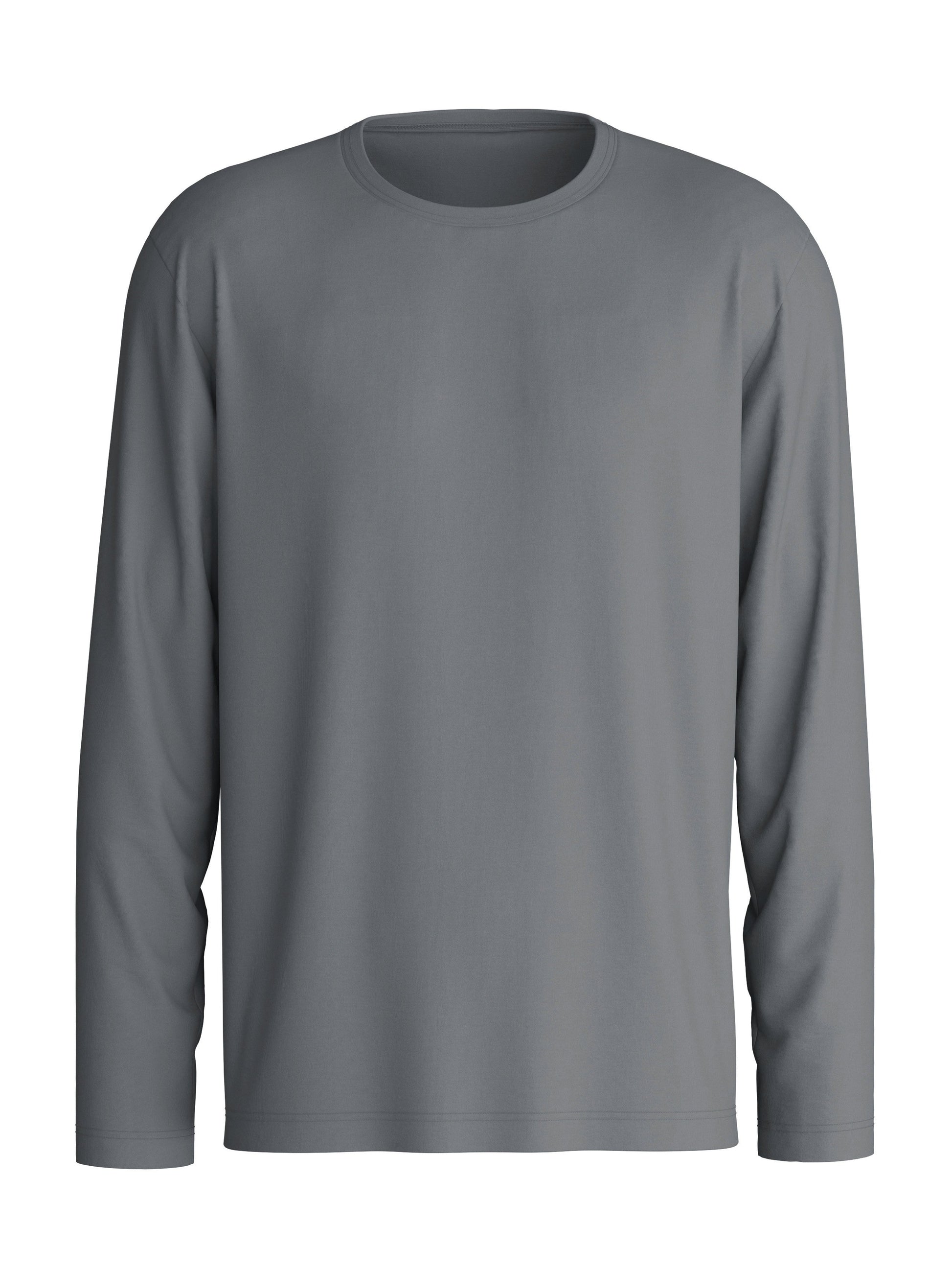 HERREN Shirt langarm (Tornado Grey)
