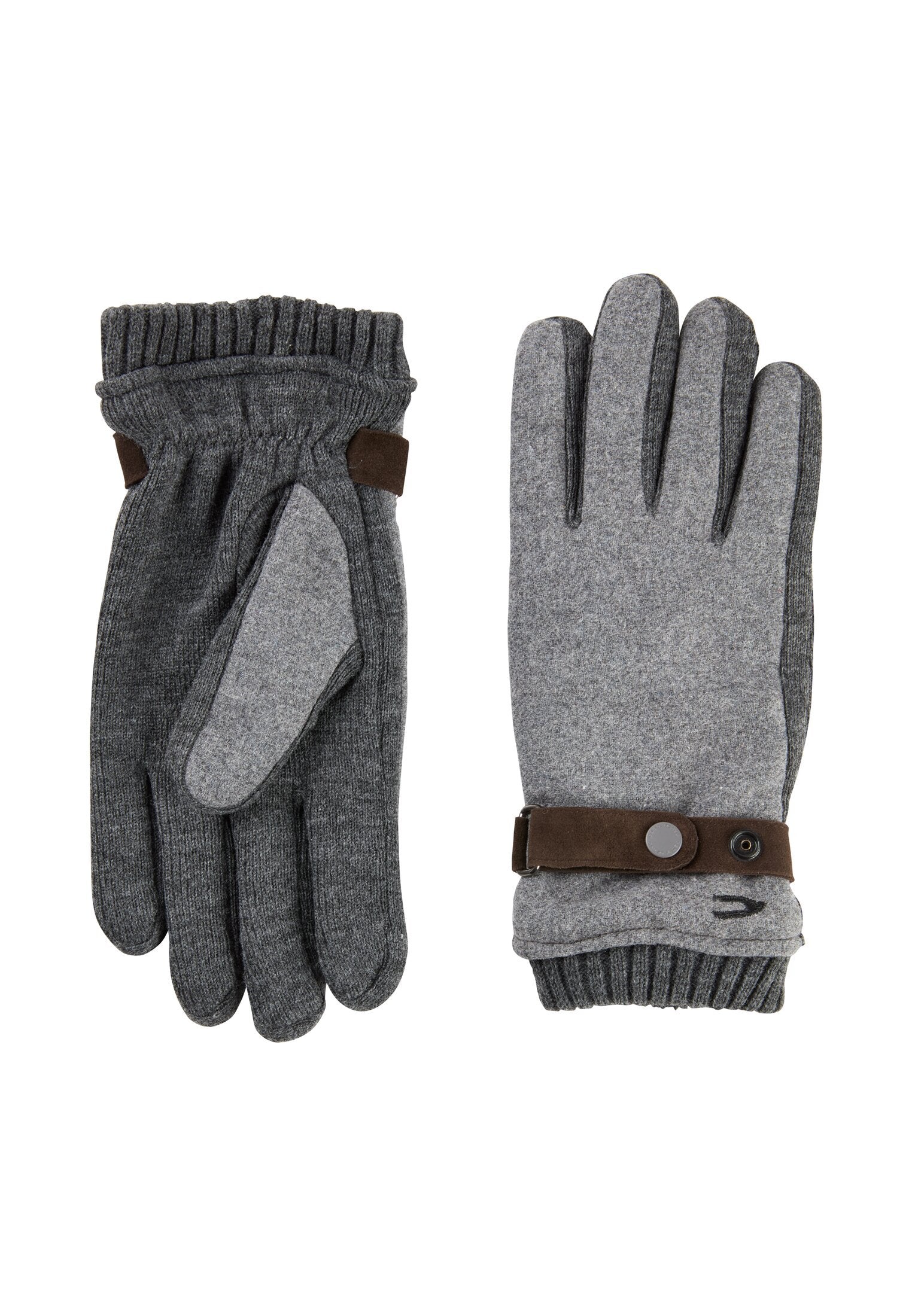 Strickhandschuhe mit Fleecefutter (Grey Melange)