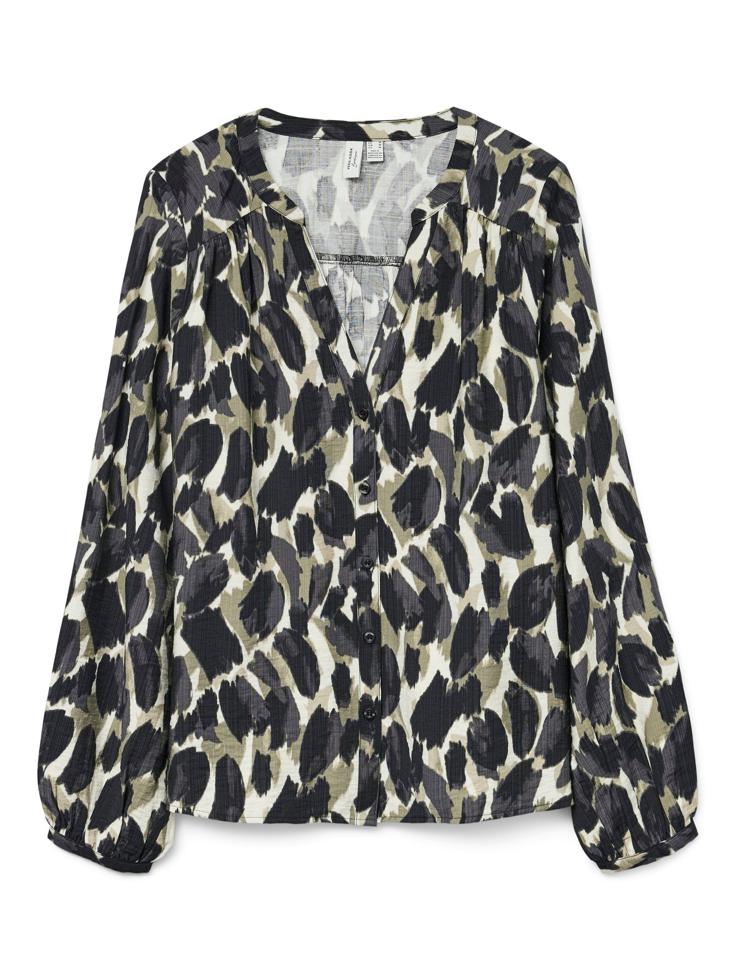 Vmfanini L/s Shirt Wvn Btq Ga (Mermaid/fa)