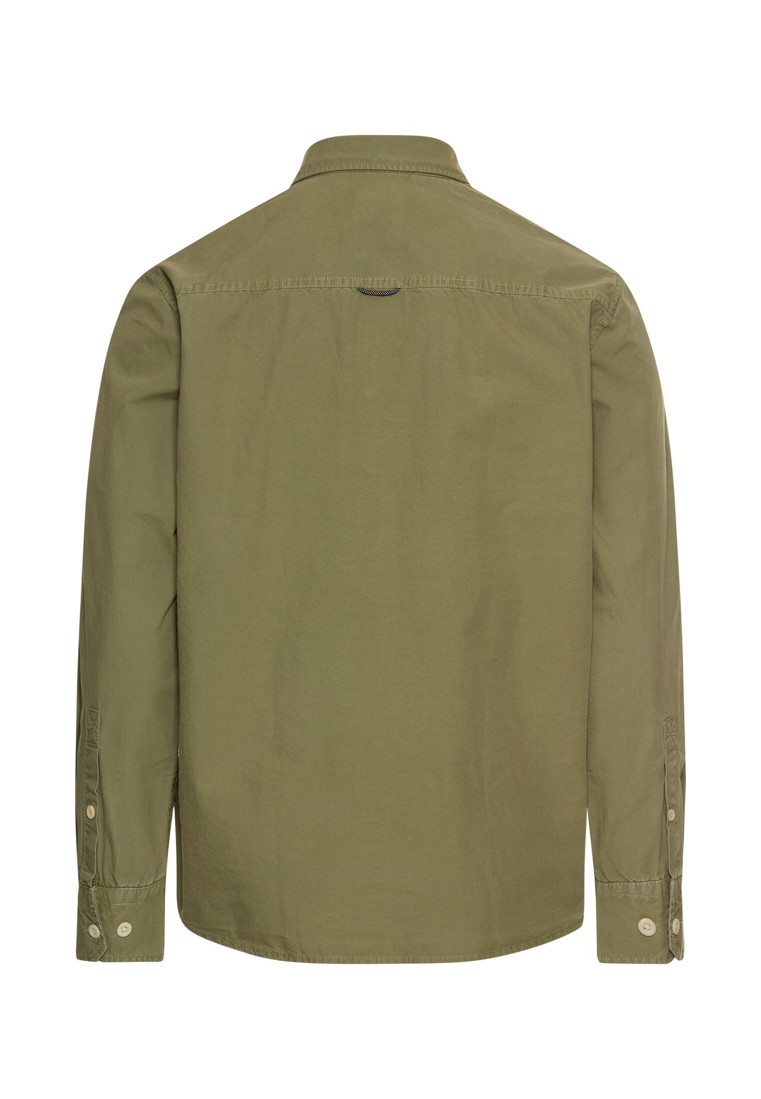 Baumwollhemd mit Brusttasche (Dusty Khaki)