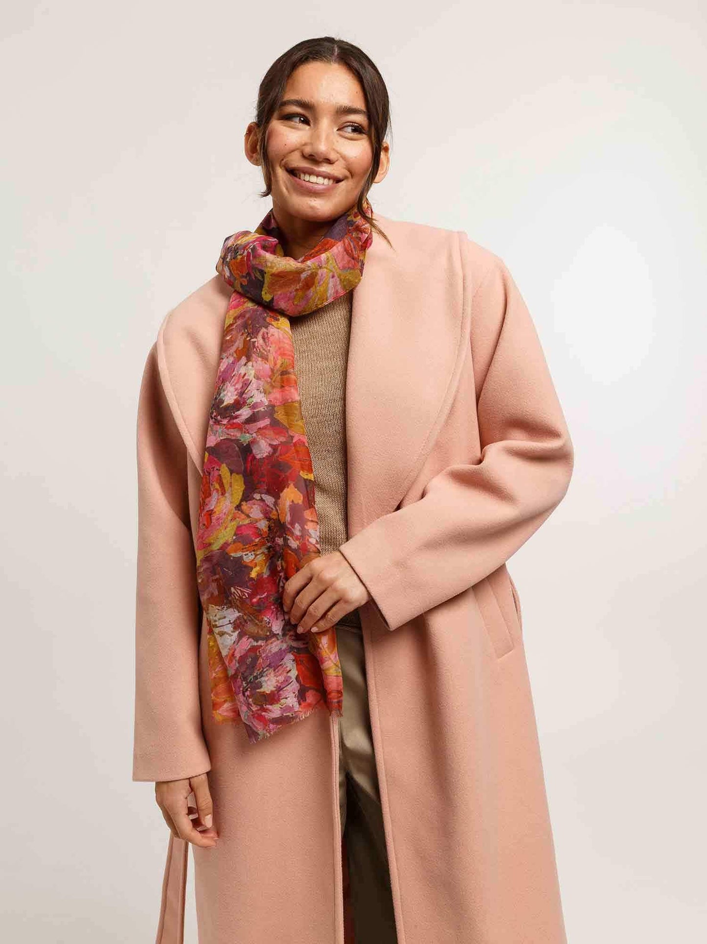 Schal Polyester Schal (Exotic Orange)