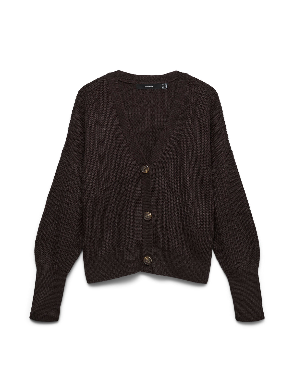 Vmlea Ls V-neck Cuff Cardigan Noos (Chocolate Tor)