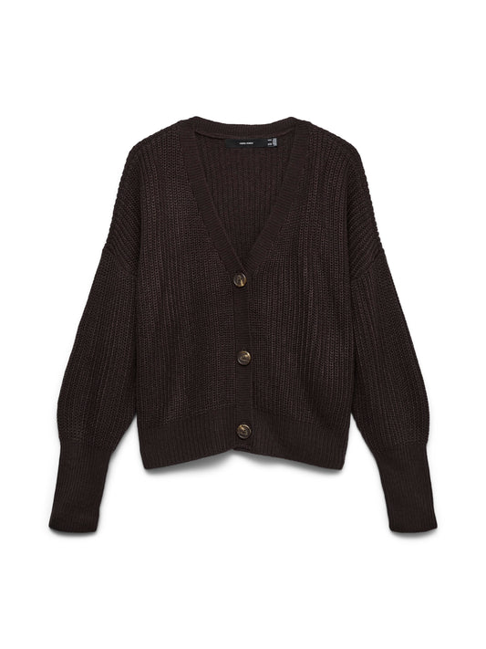 Vmlea Ls V-neck Cuff Cardigan Noos (Chocolate Tor)