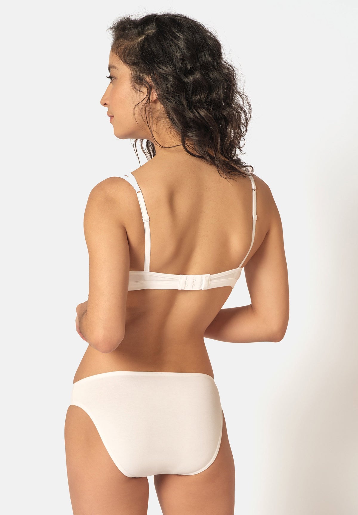 Skiny Damen Triangel BH gepaddet SKINY ADVANTAGE Cotton Stretch (White)