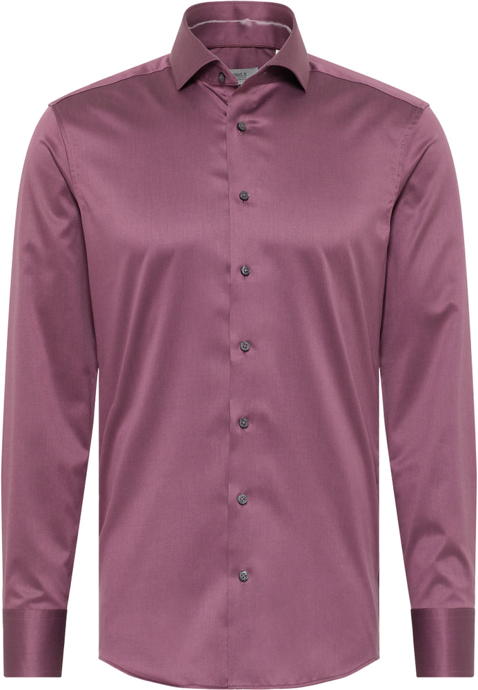 ETERNA unifarbenes Gentle Shirt SLIM FIT (Flieder-lila)