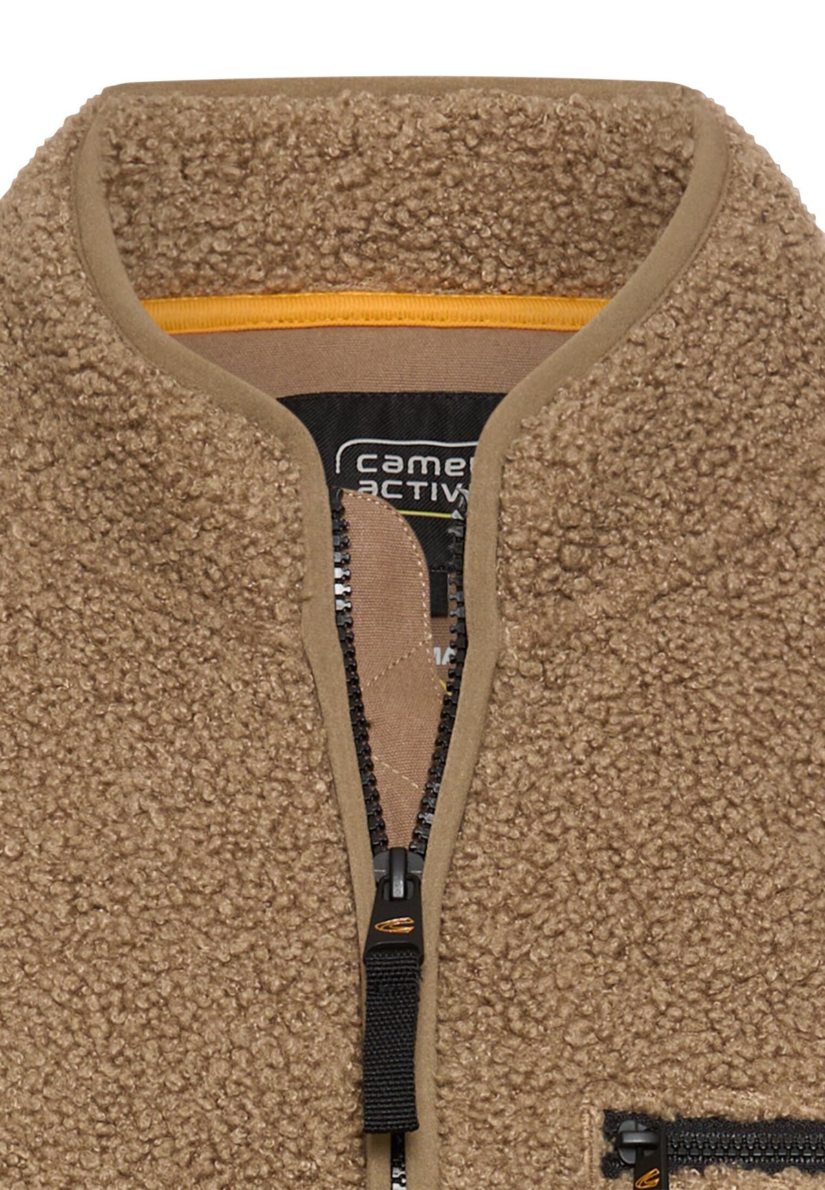 Fleecejacke mit Reißverschlussseitentaschen (Sepia Brown)