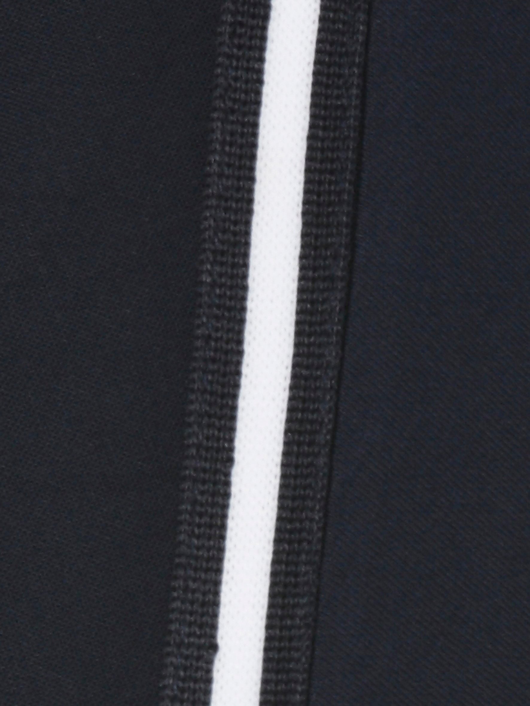 Bluse V-Ausschnitt ohne Arm Materialmix (Navy / White)