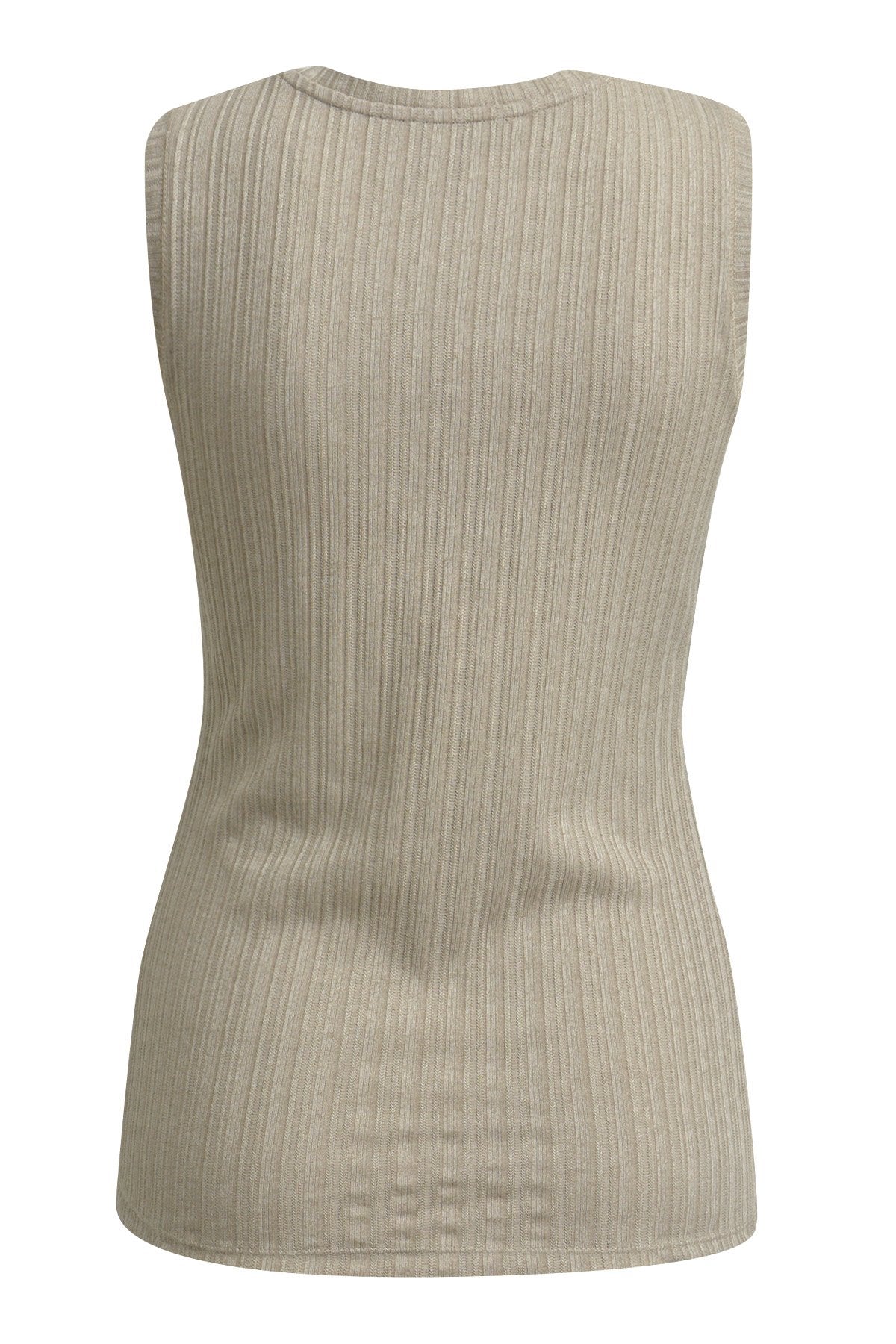Pointelle Jersey Tanktop (Camel)