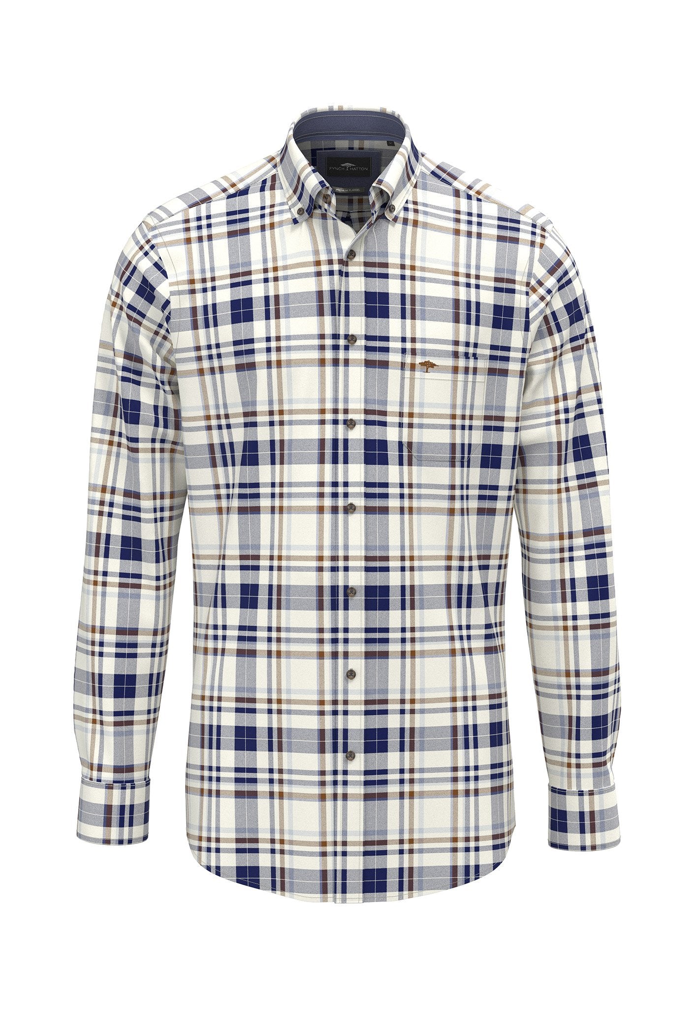 Herringbone Check, B.D., 1/1 (Misty Blue)
