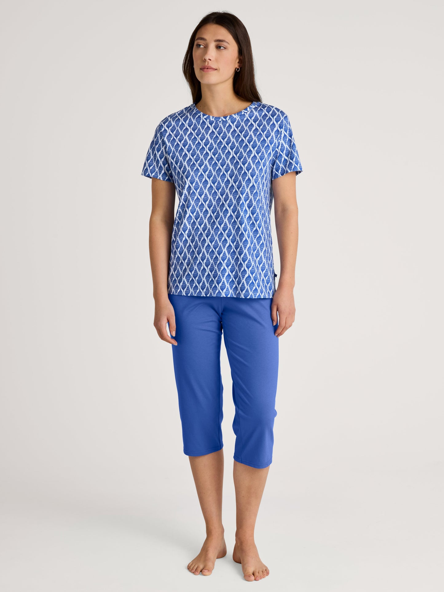 DAMEN Pyjama 3/4 (Dazzling Blue)