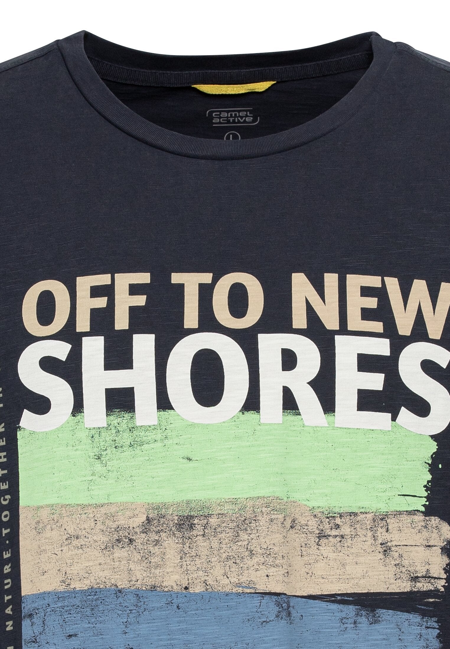 T-Shirt mit Print aus nachhaltigem Organic Cotton (Night Blue)