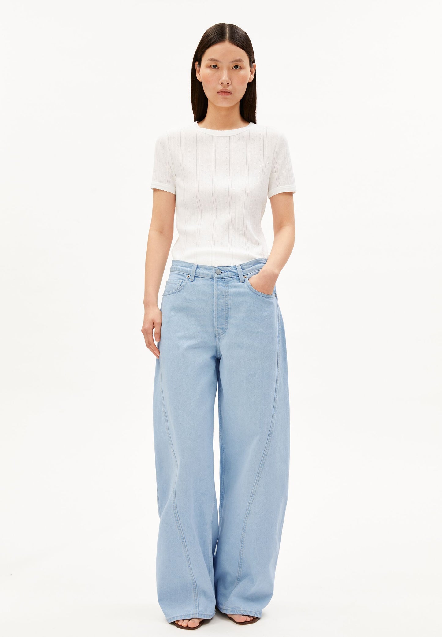 Pointelle T-shirt (White)
