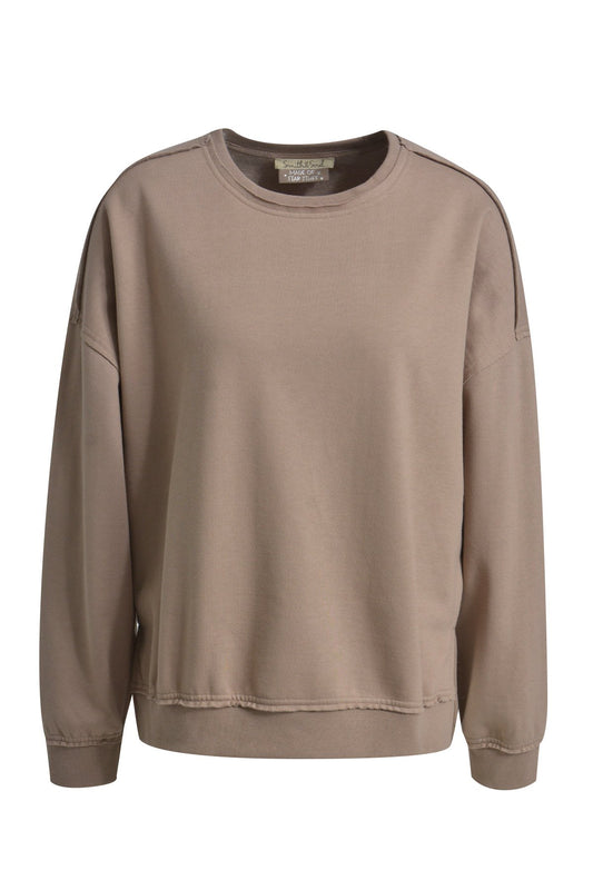 Oversize Sweatshirt Backpatch (Taupe)