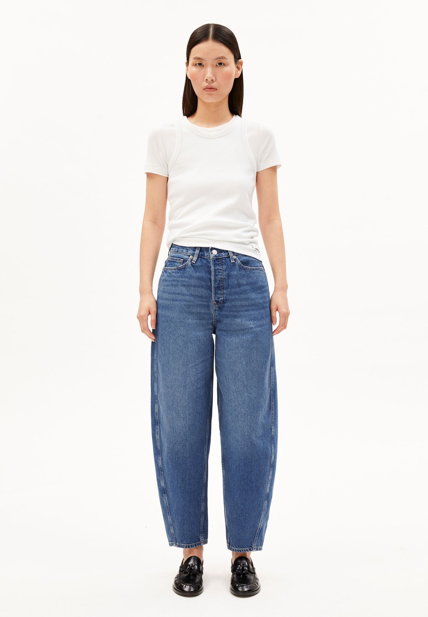 Baarly High Waist Barrel Jean (Crunchy)