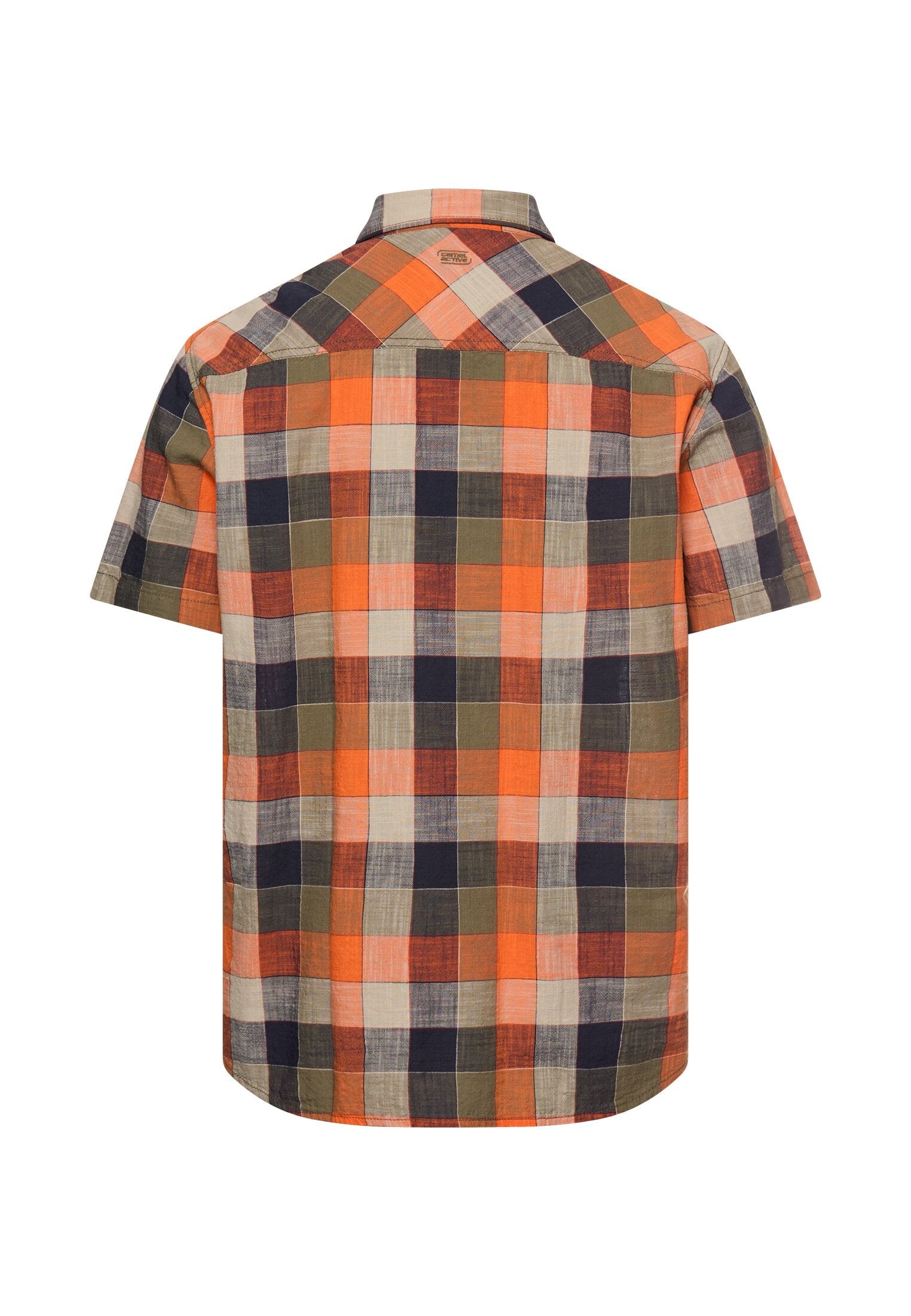 Karohemd aus reiner Baumwolle (Burned Orange)
