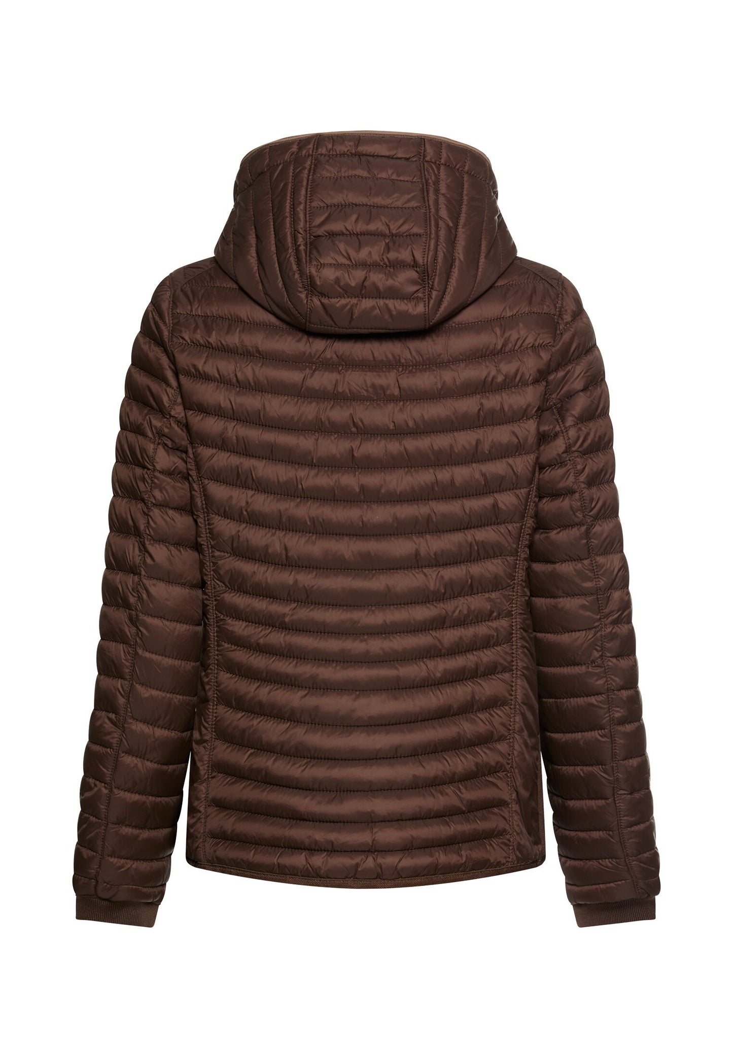 Winddichte Jacke mit seitlichem Strick-Einsatz (Brown)