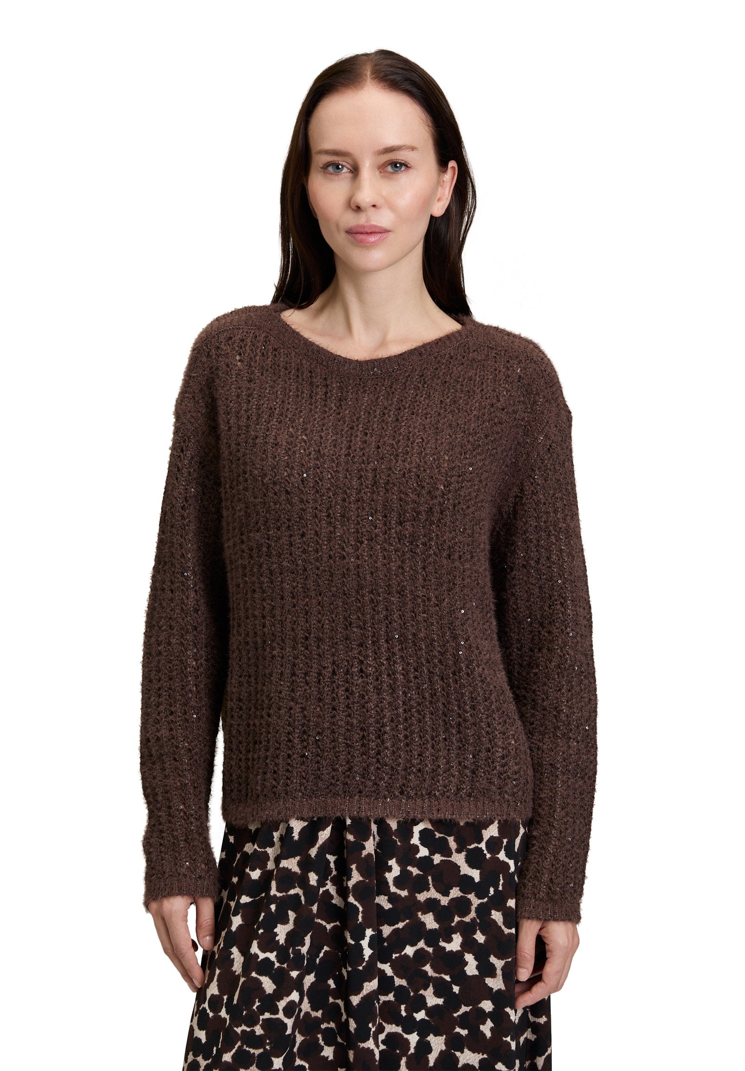 Grobstrick-Pullover (Light Maroon)