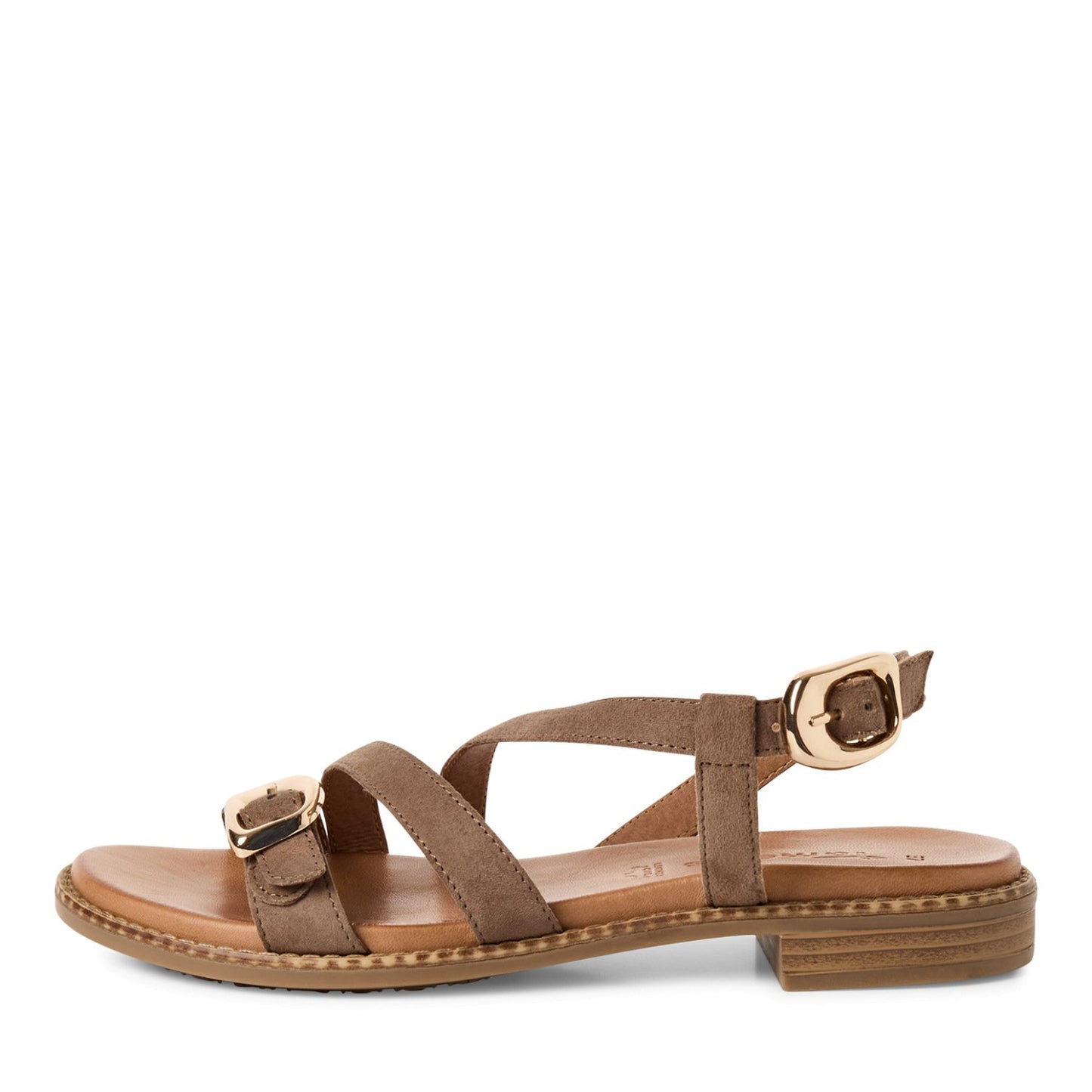 Sandalette (Taupe Suede)