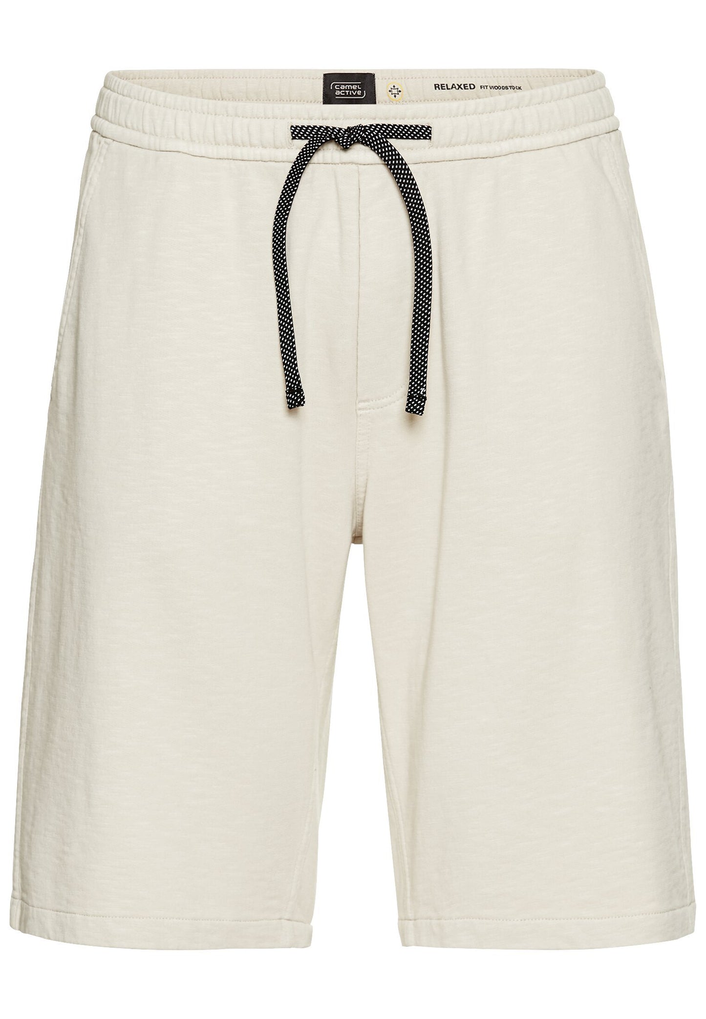 Bermuda Shorts mit elastischem Bund (Beige)